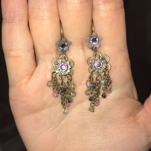 Michal Negrin Chandelier Flower Earrings